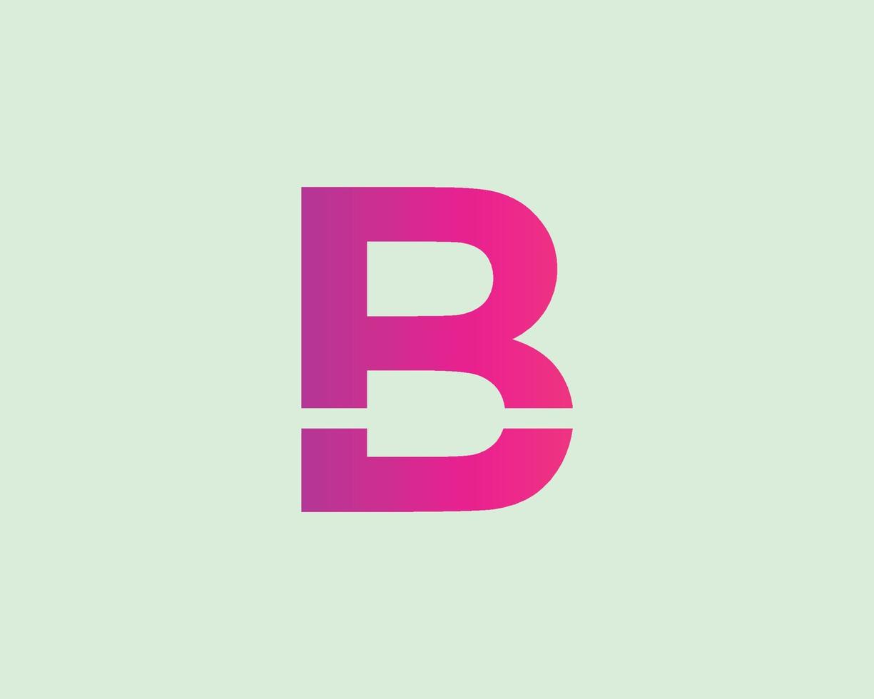 BR RB logo design vector template