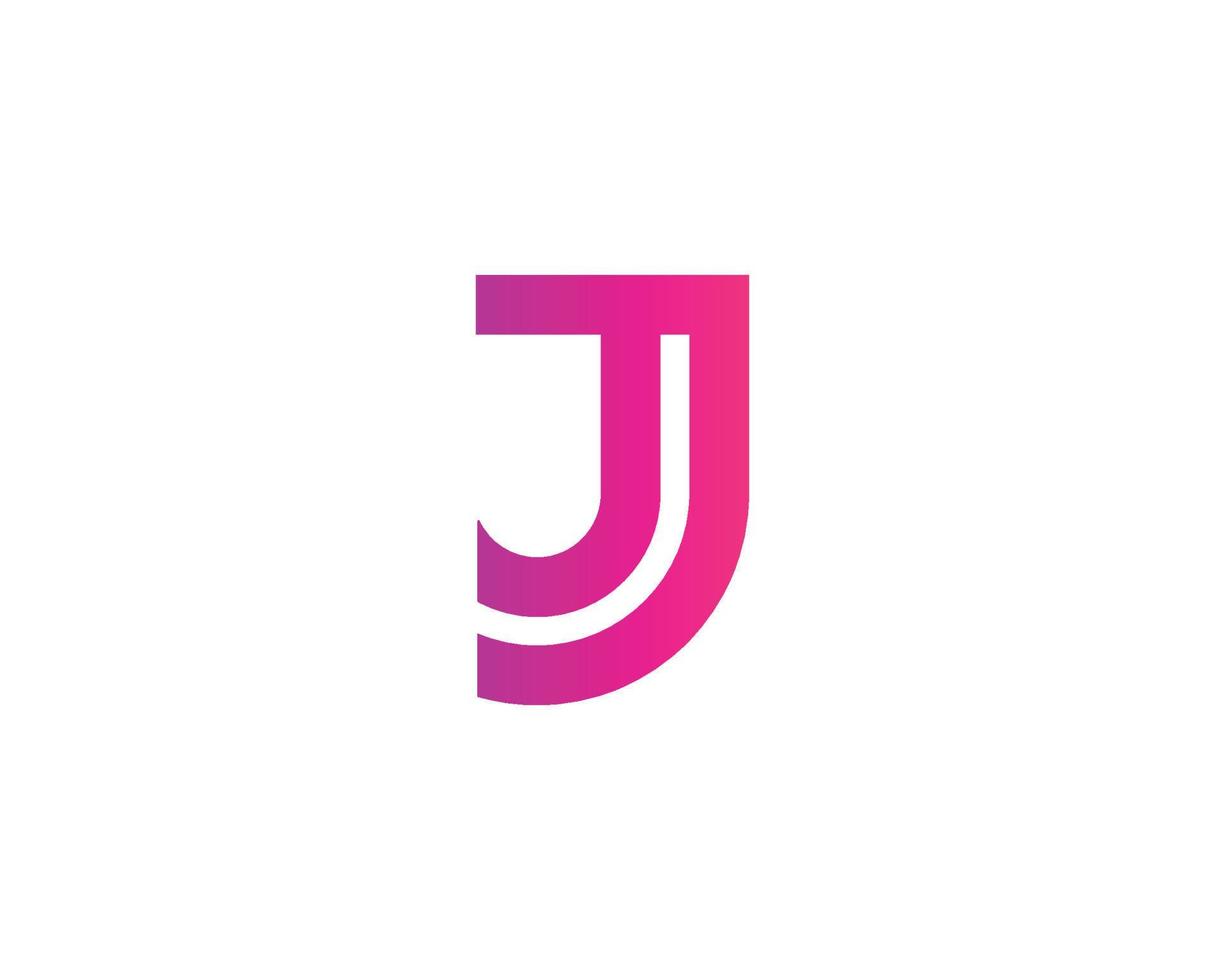 J logo design vector template