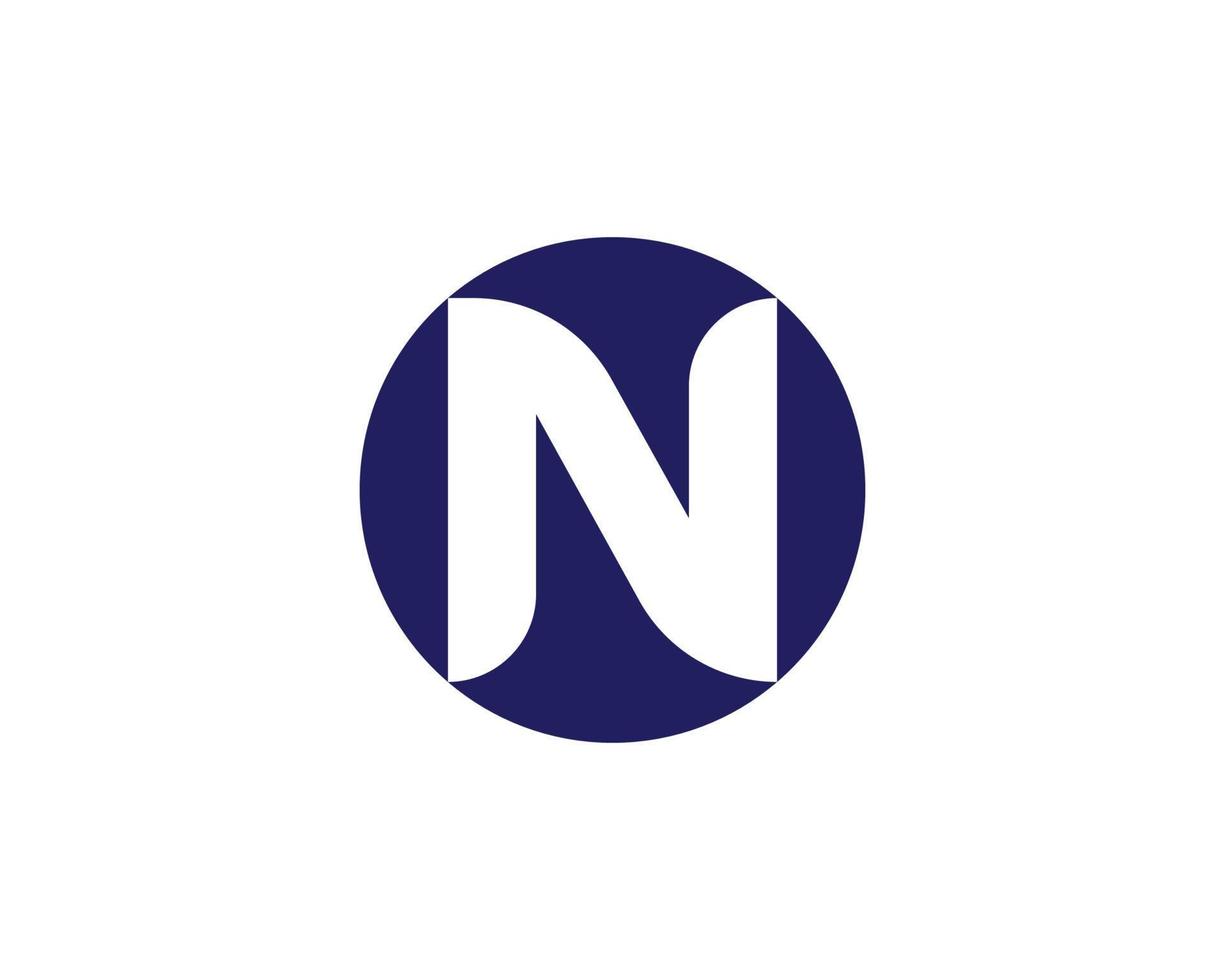N logo design vector template