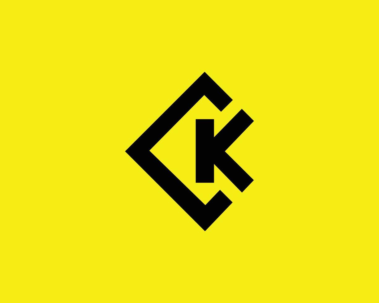 CK KC Logo design vector template