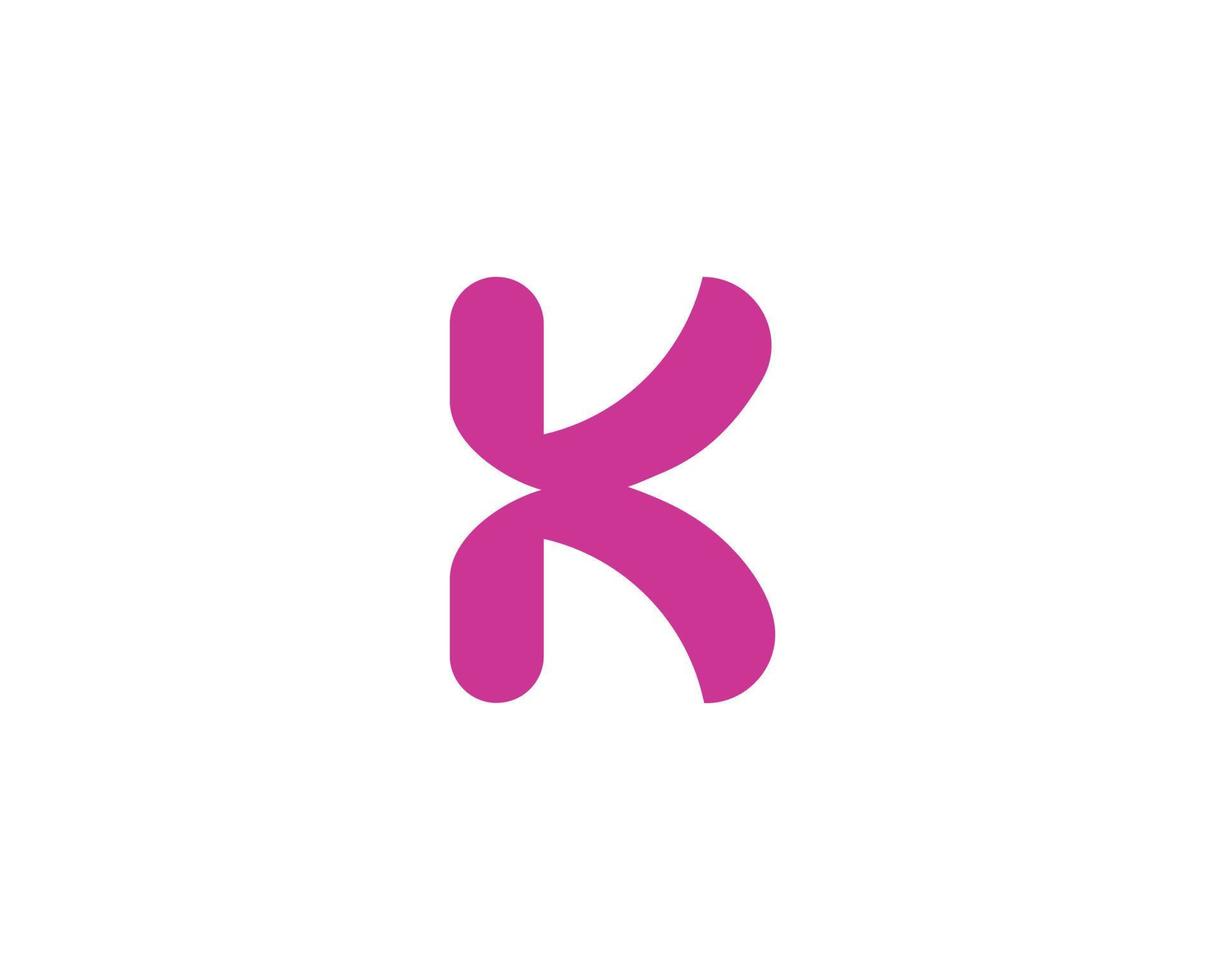 K logo design vector template