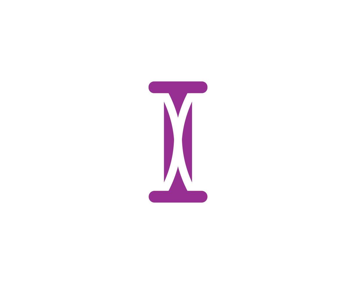 I logo design vector template