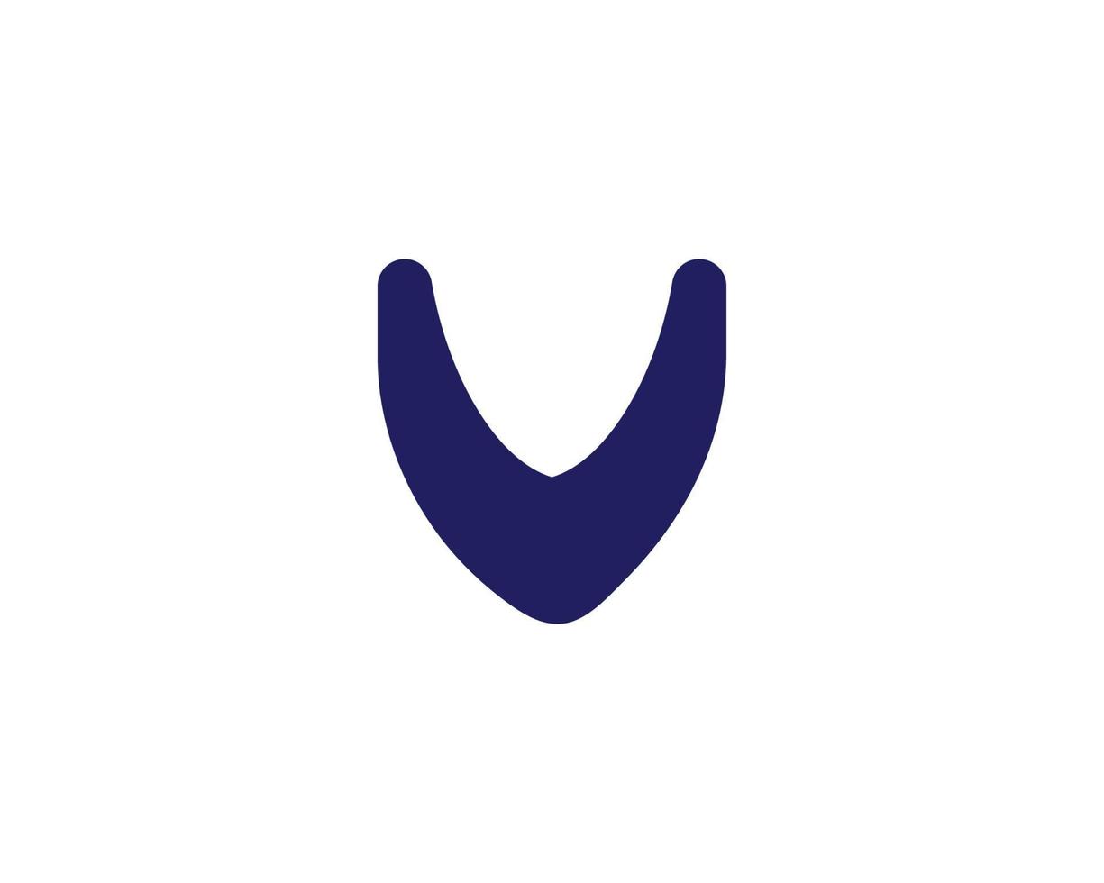 V logo design vector template
