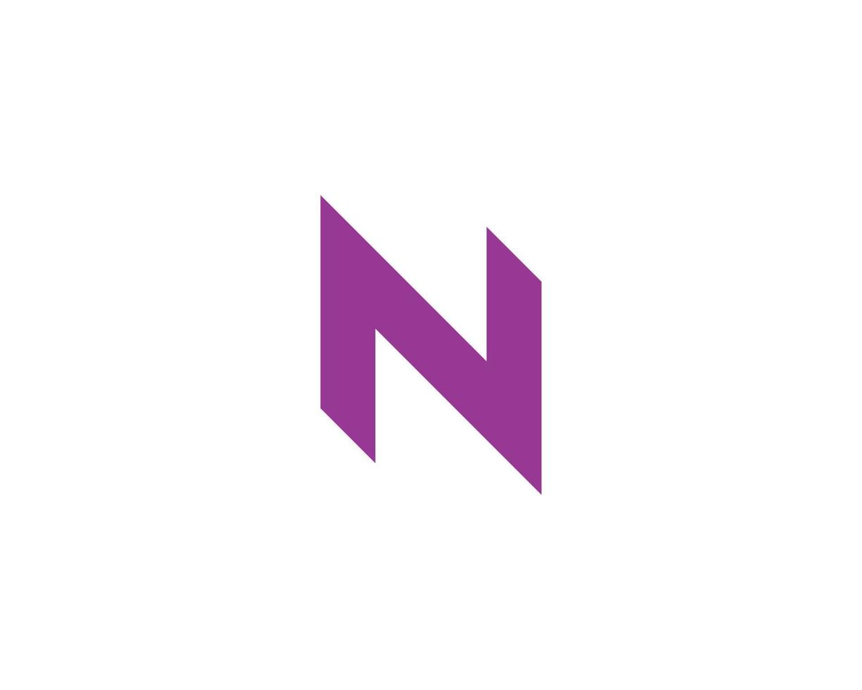 N logo design vector template