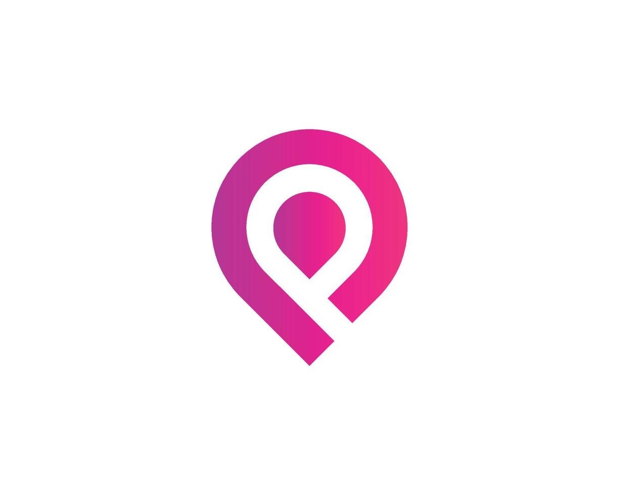 P logo design vector template