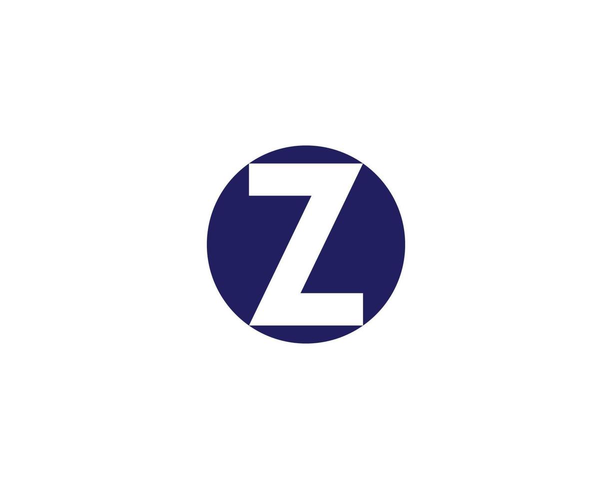 plantilla de vector de diseño de logotipo z