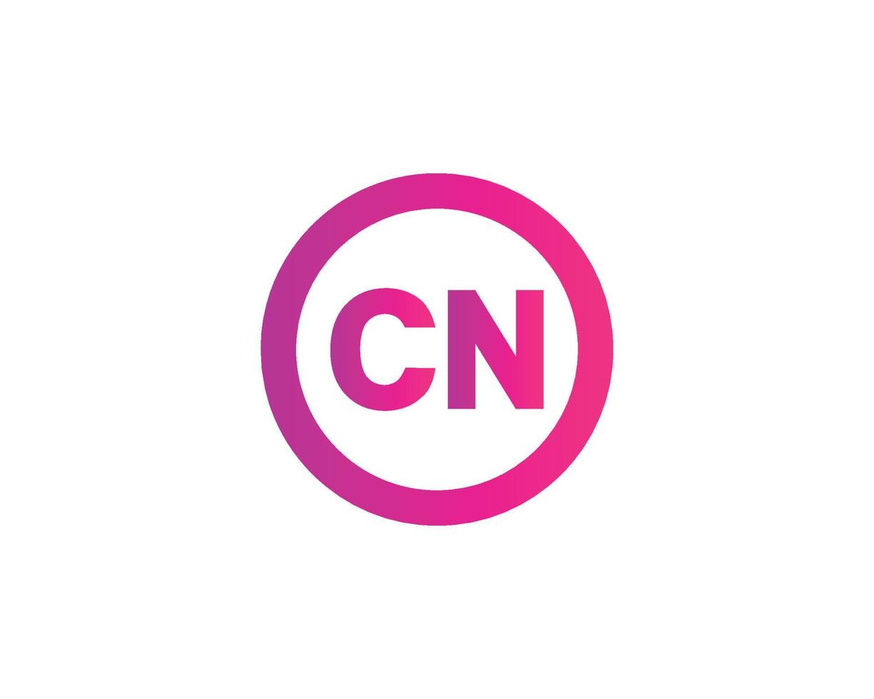 CN NC Logo design vector template