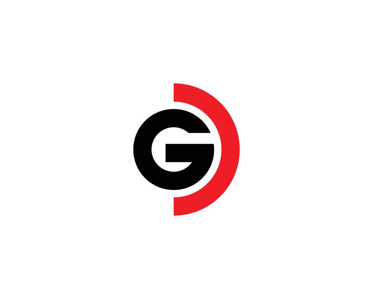 plantilla de vector de diseño de logotipo dg gd