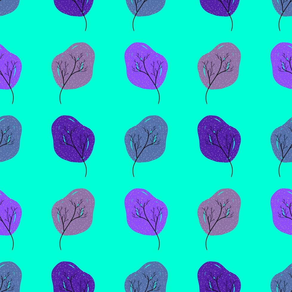 patrón de árboles, ilustración, vector sobre fondo blanco