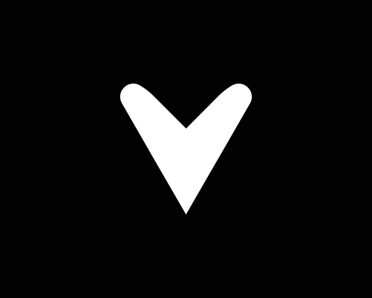 V logo design vector template