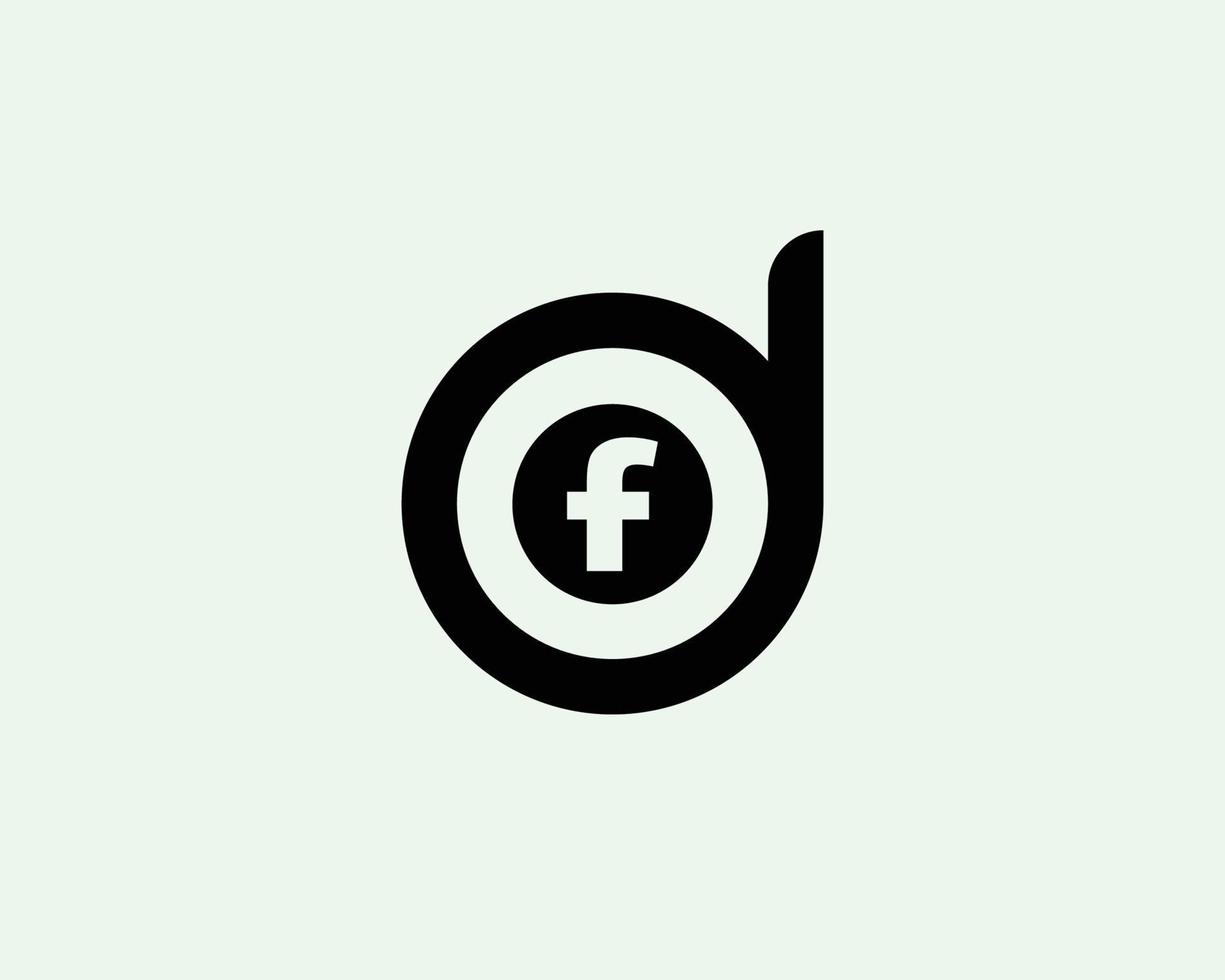 DF FD Logo design vector template
