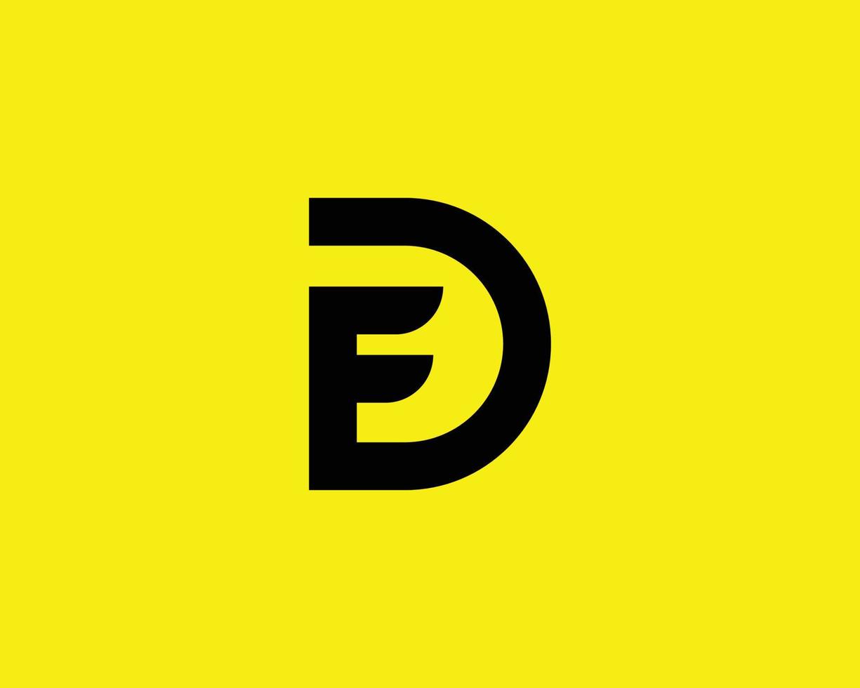 DF FD Logo design vector template