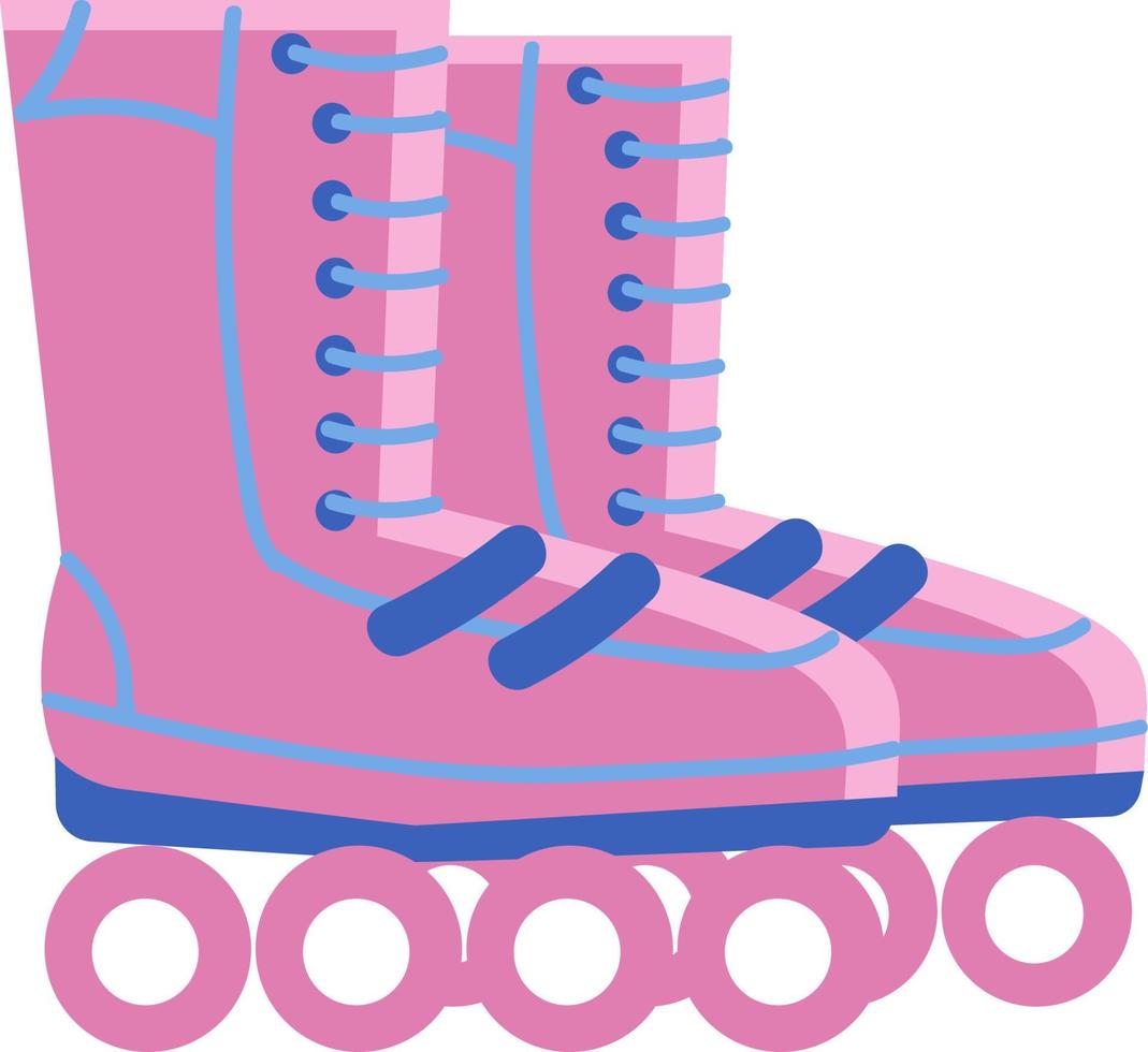 Skating shoes, vector or color illustration.