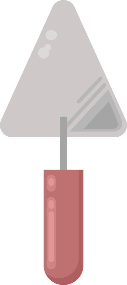 Trowel small, illustration, vector on white background.