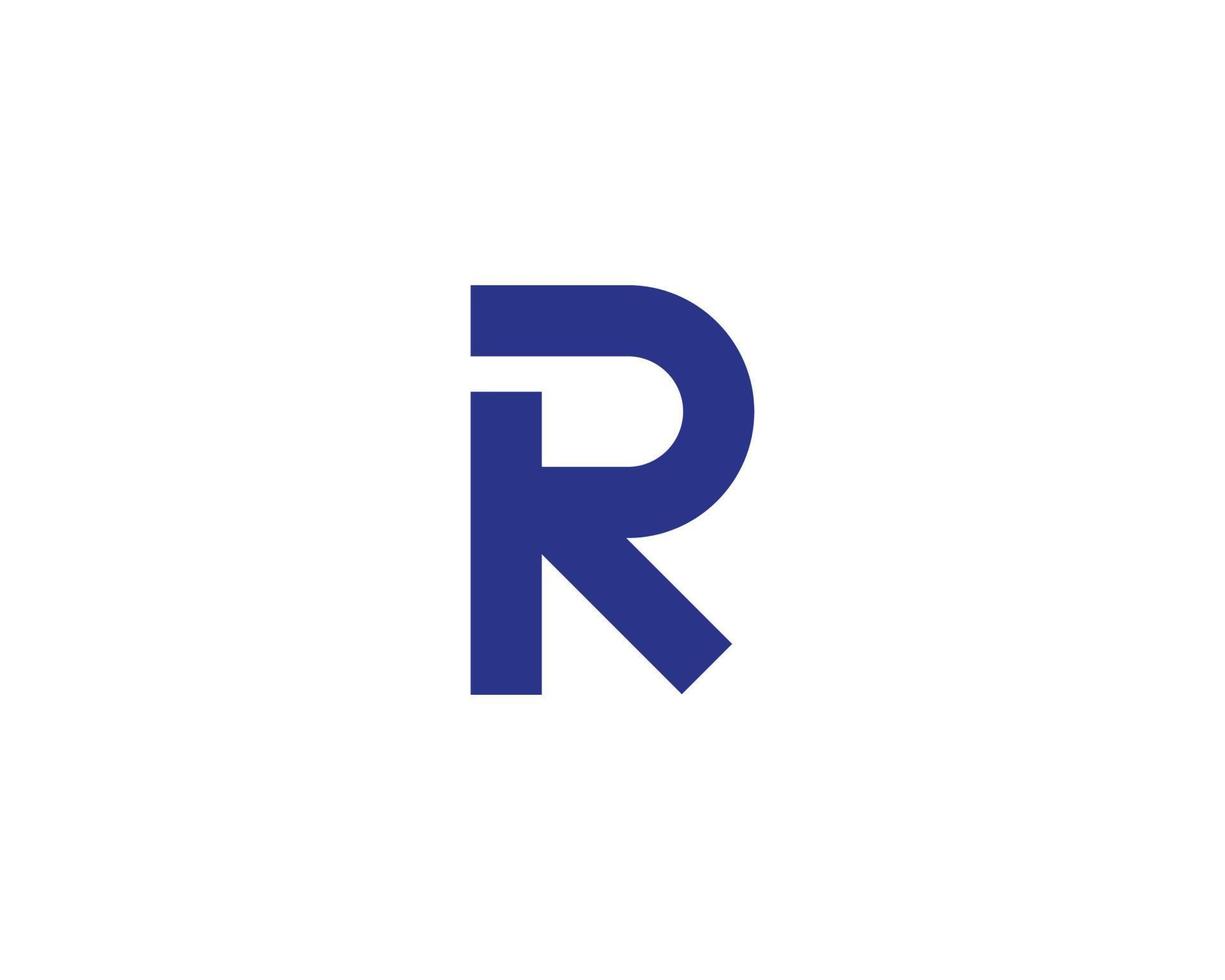 plantilla de vector de diseño de logotipo r