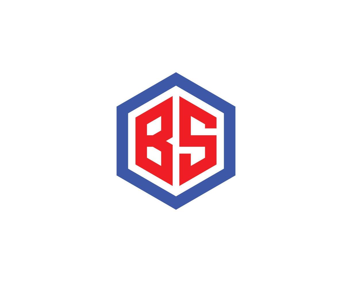 BS SB logo design vector template