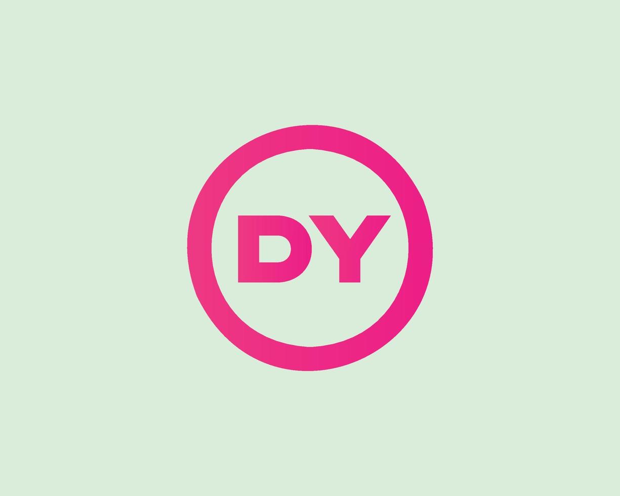 plantilla de vector de diseño de logotipo dy yd