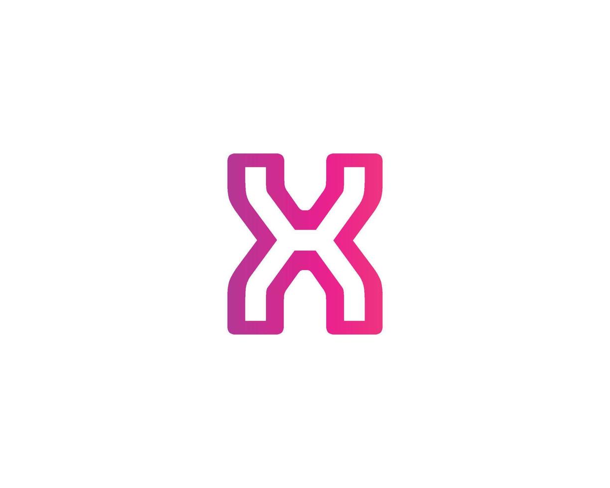 X logo design vector template