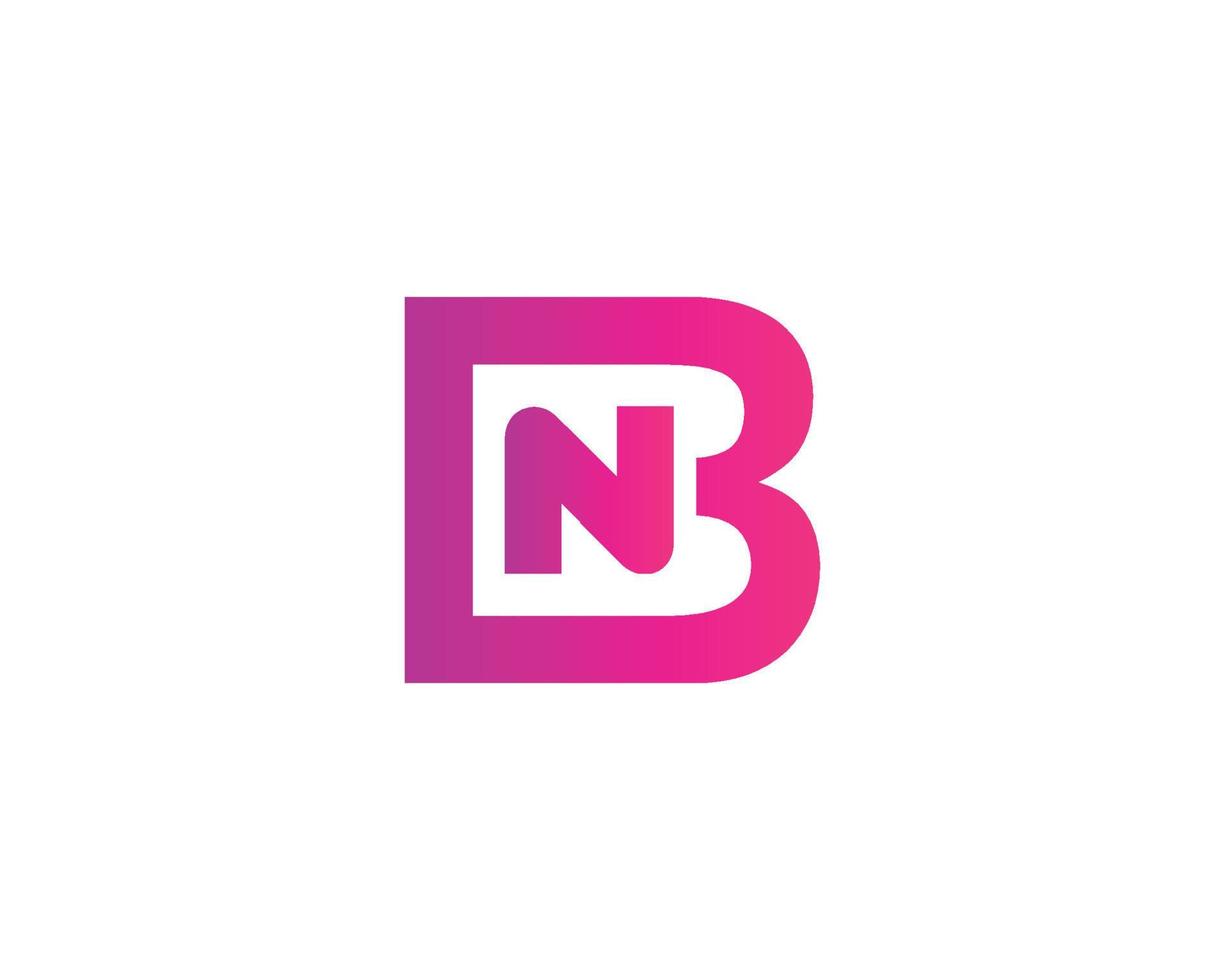 BN NB Logo design vector template