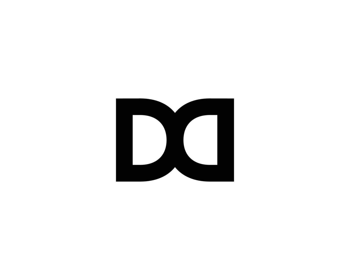 plantilla de vector de diseño de logotipo dd