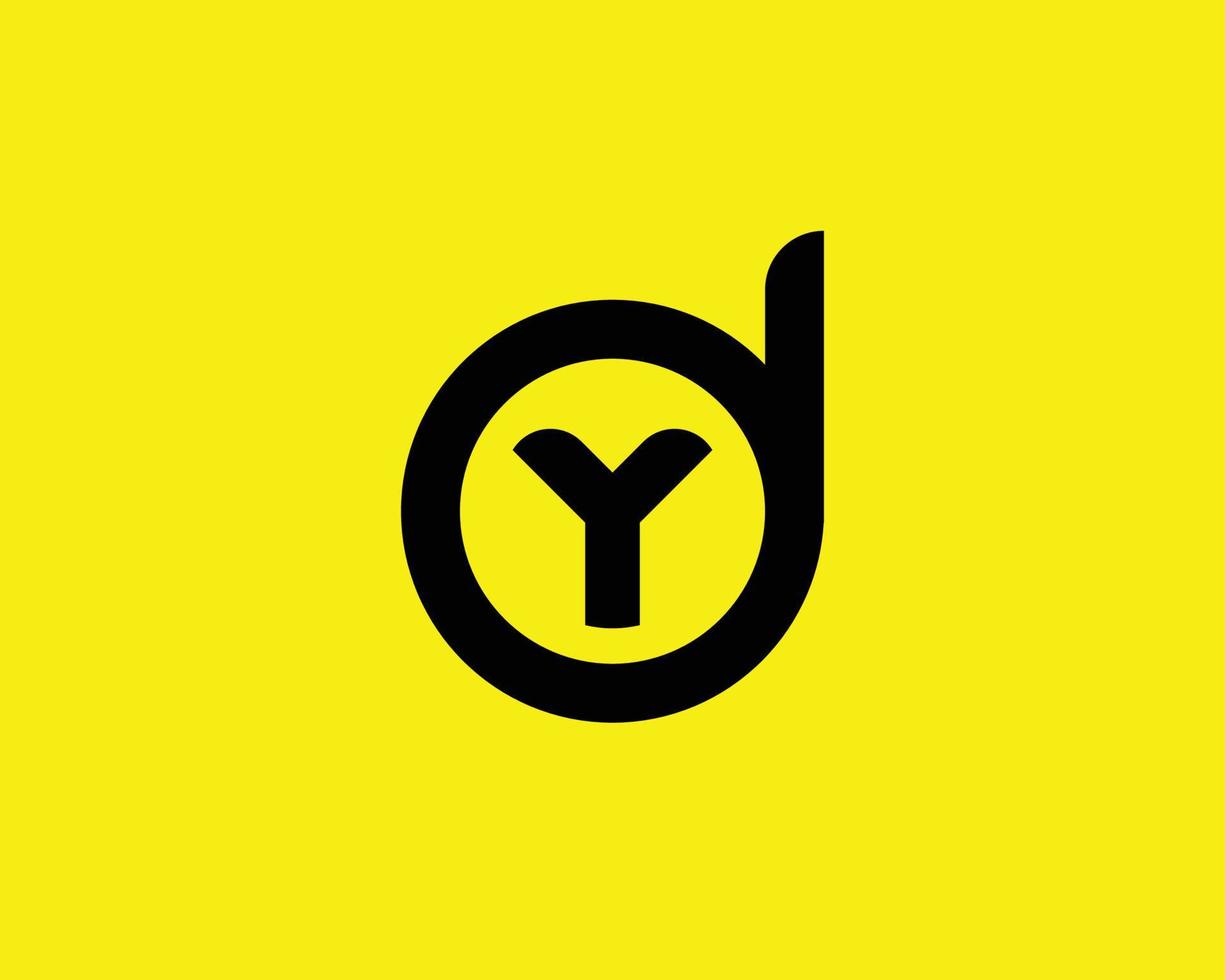 plantilla de vector de diseño de logotipo dy yd