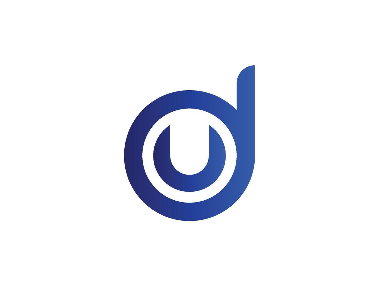 DU UD Logo design vector template