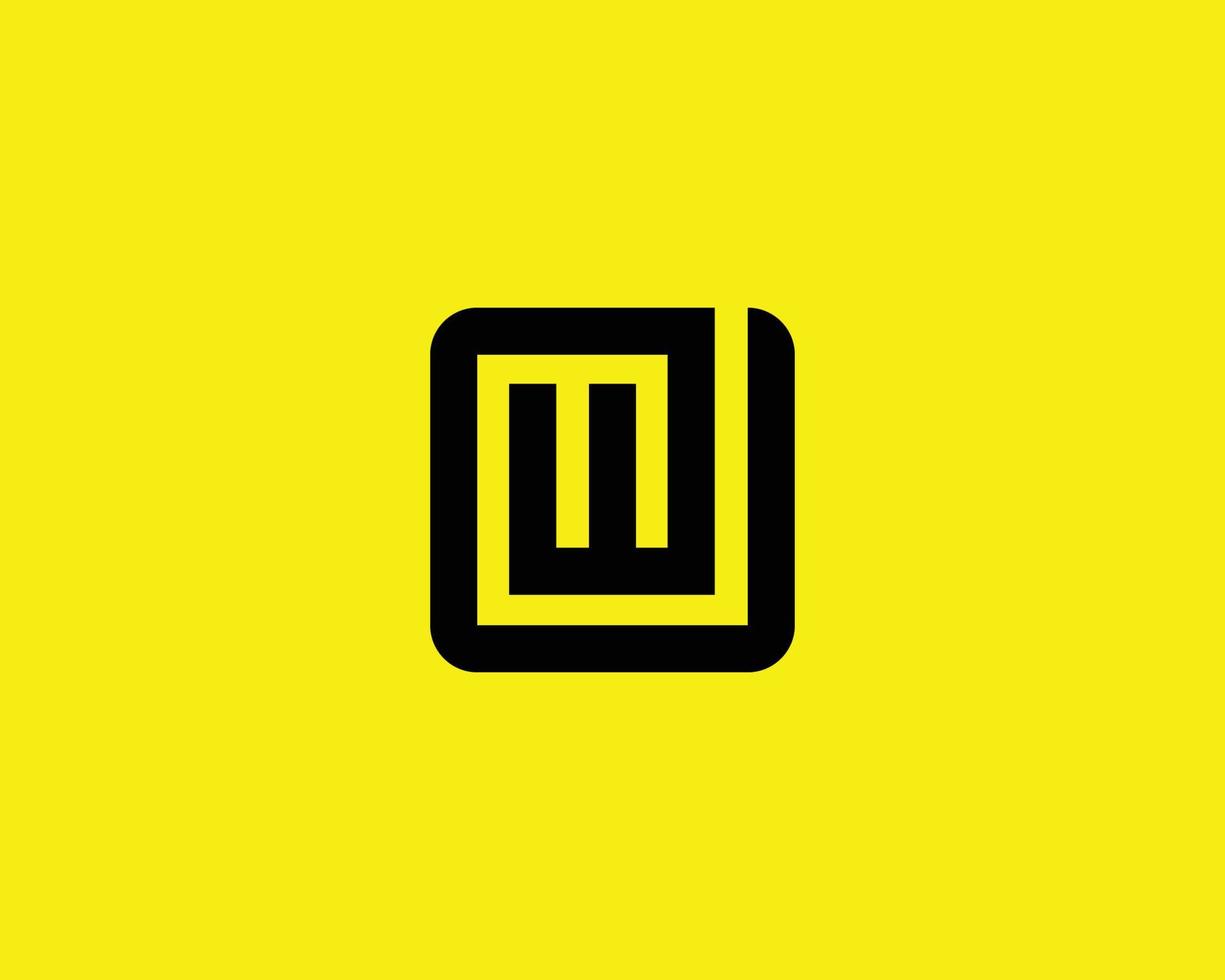 plantilla de vector de diseño de logotipo w ww