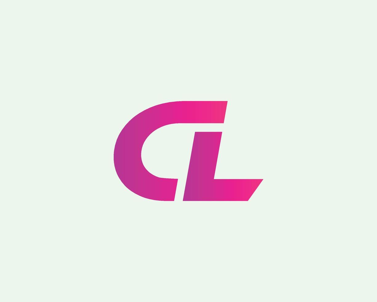 CL LC Logo design vector template