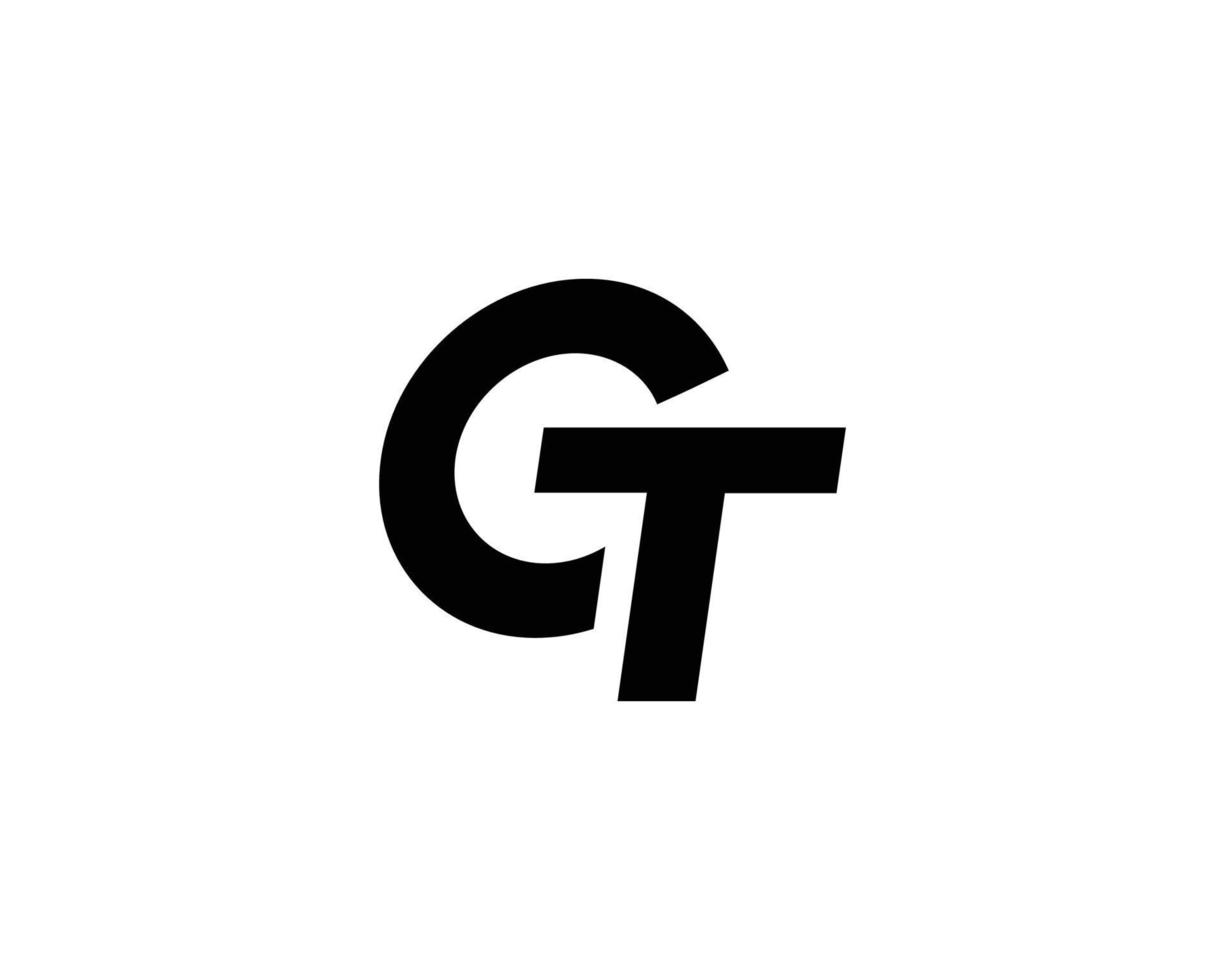 CT TC logo design vector template