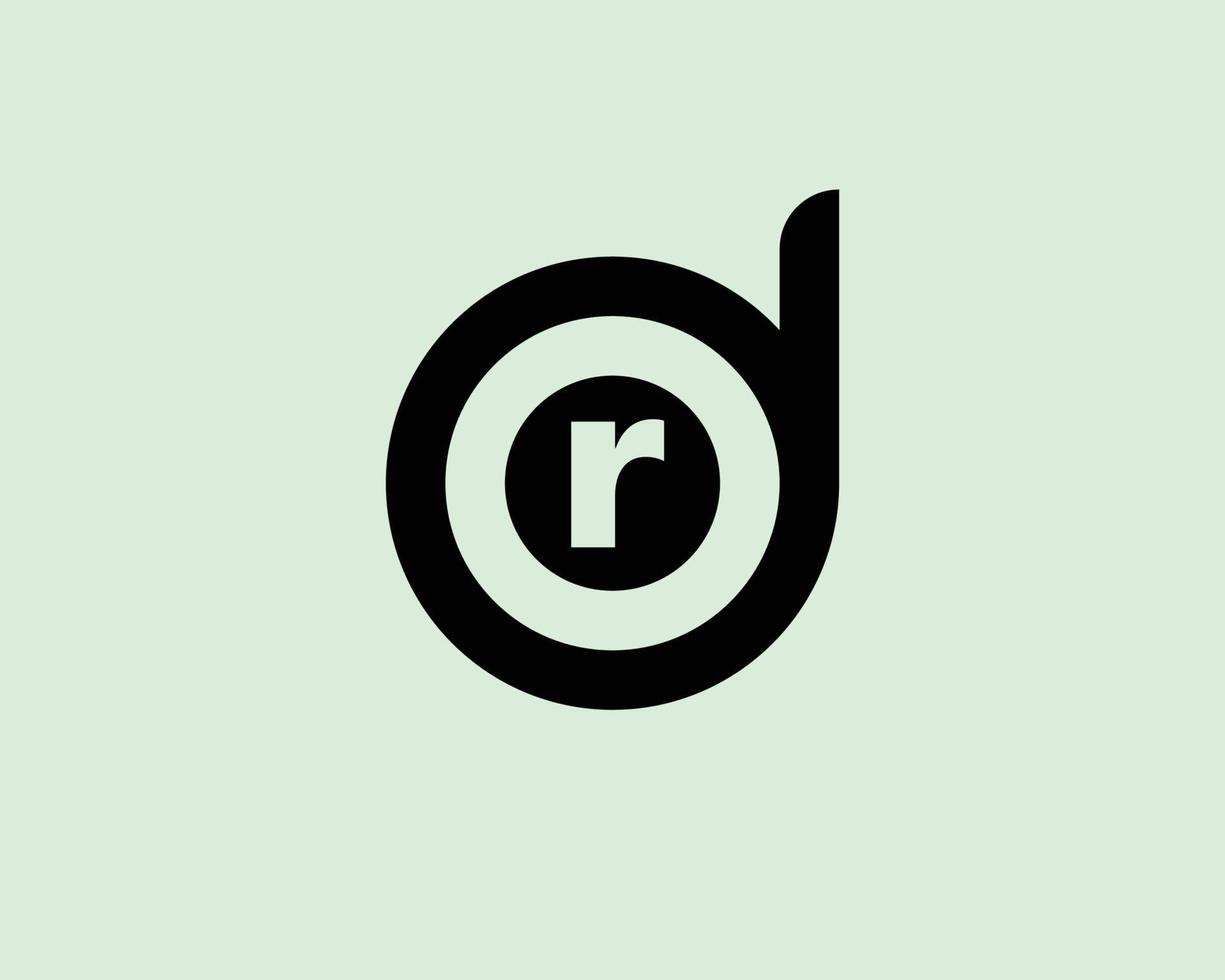 plantilla de vector de diseño de logotipo dr rd