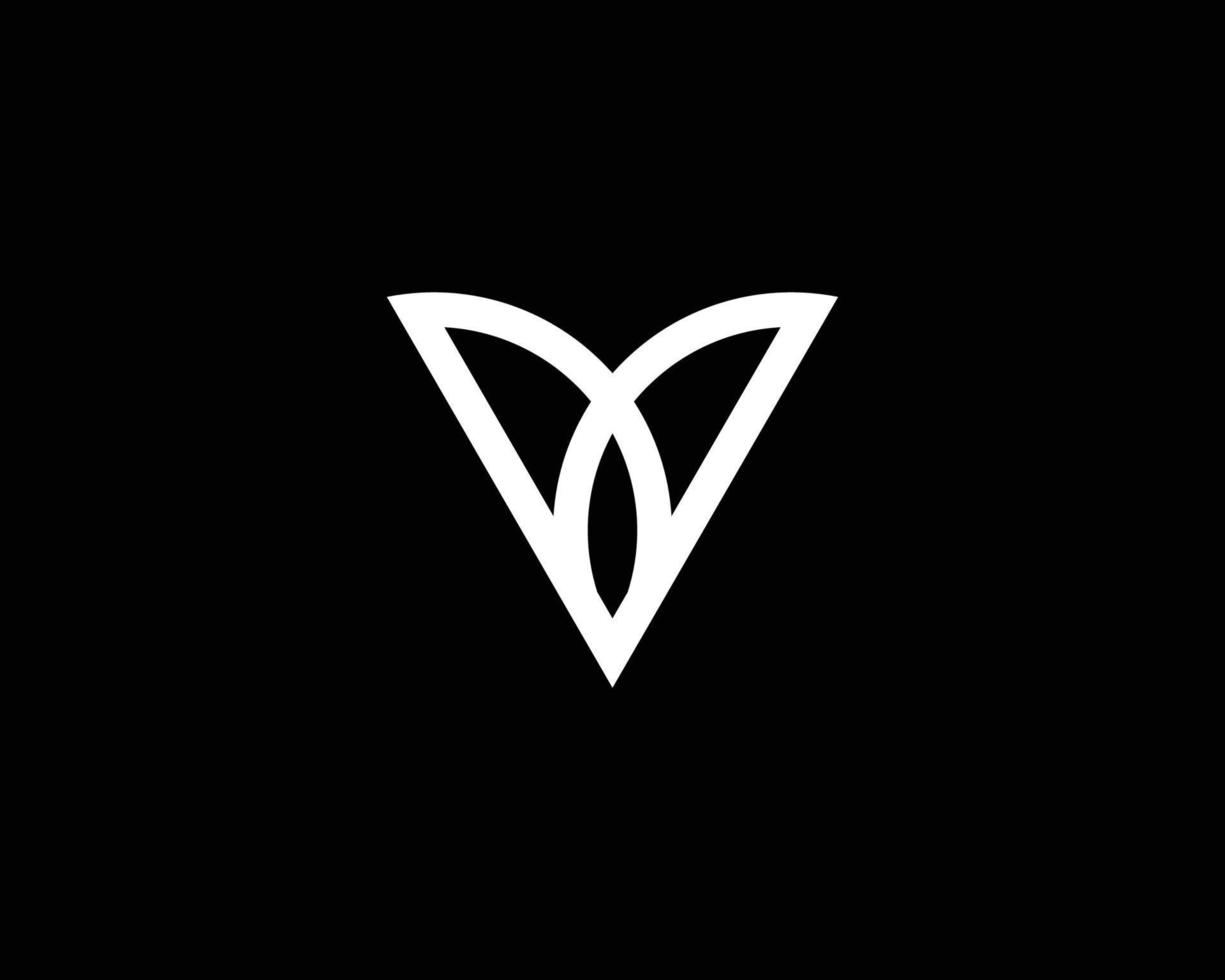 V logo design vector template