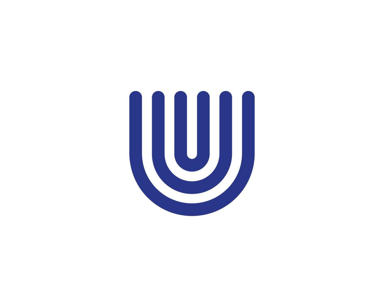 plantilla de vector de diseño de logotipo u uu