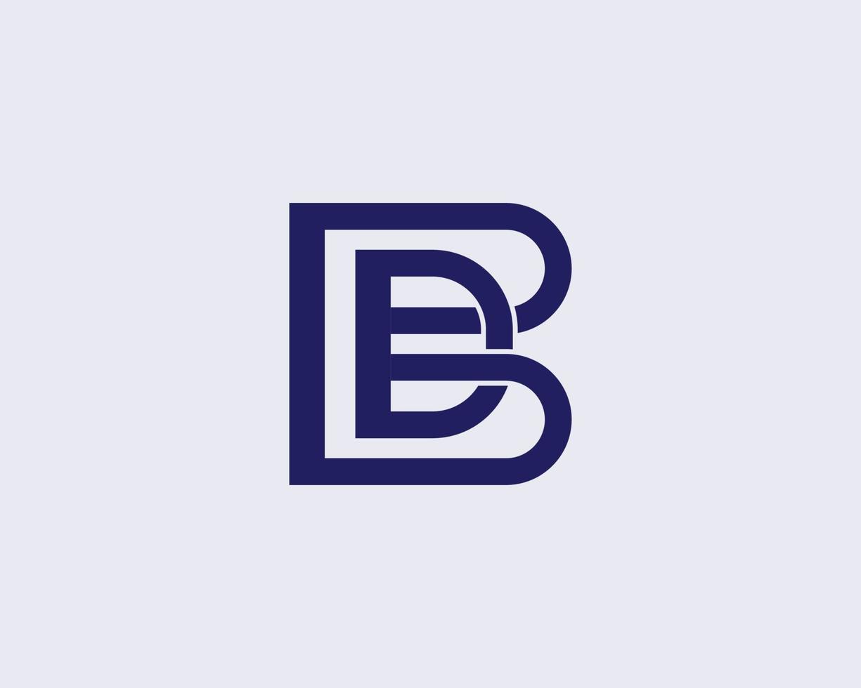 BD DB Logo design vector template