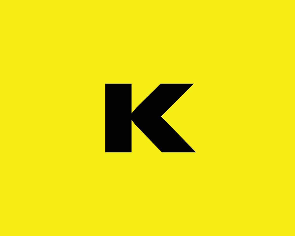 plantilla de vector de diseño de logotipo k