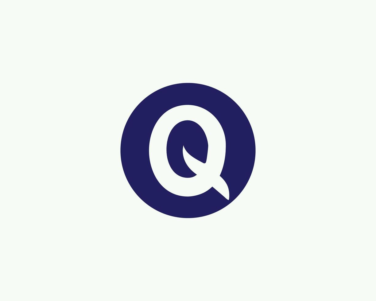 q plantilla de vector de diseño de logotipo