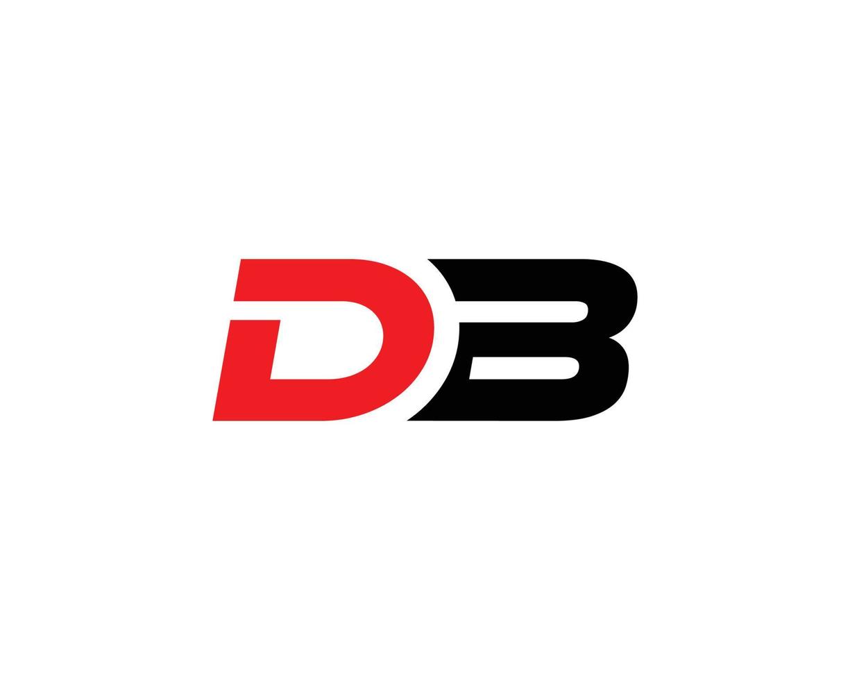 DB BD logo design vector template