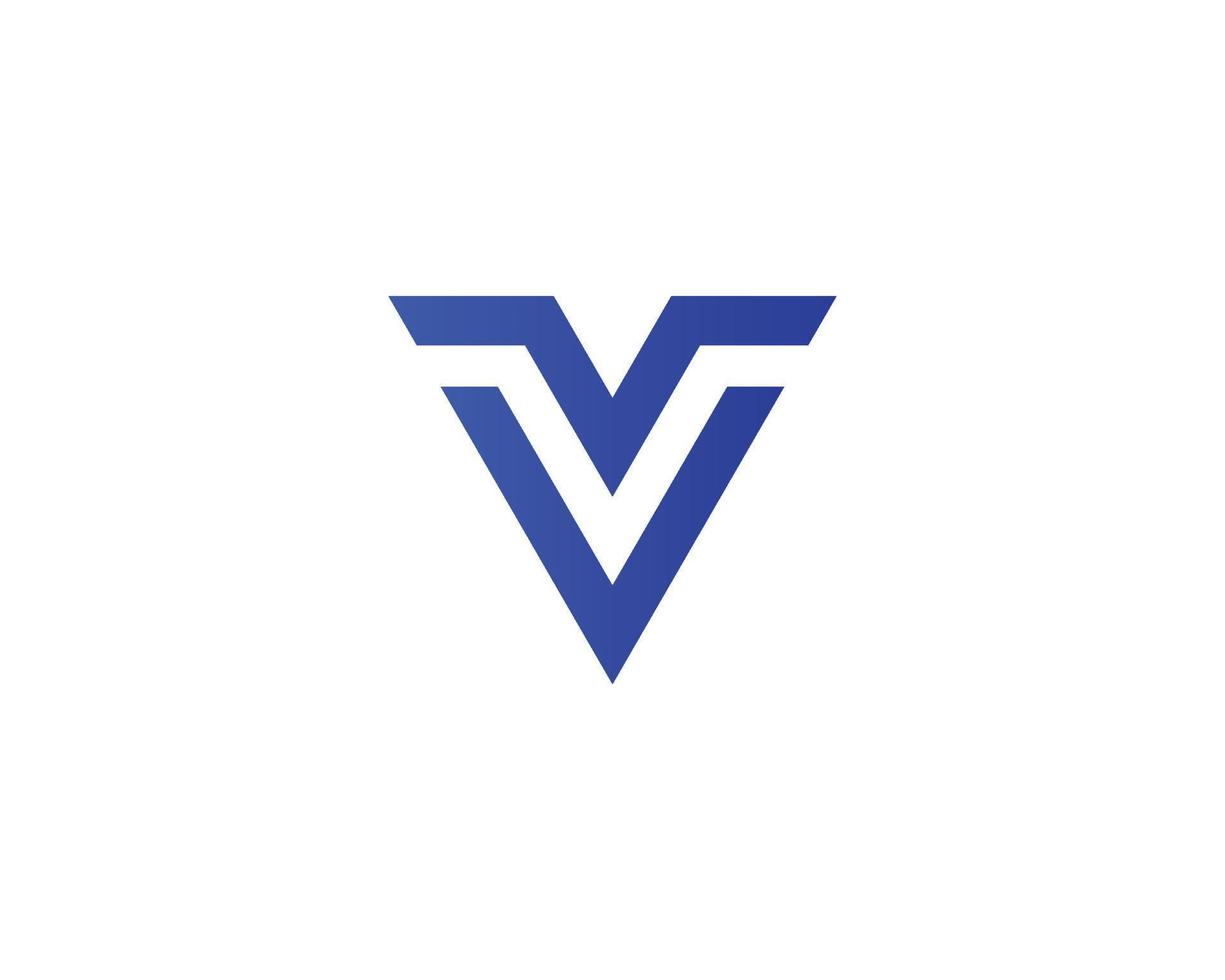 V logo design vector template