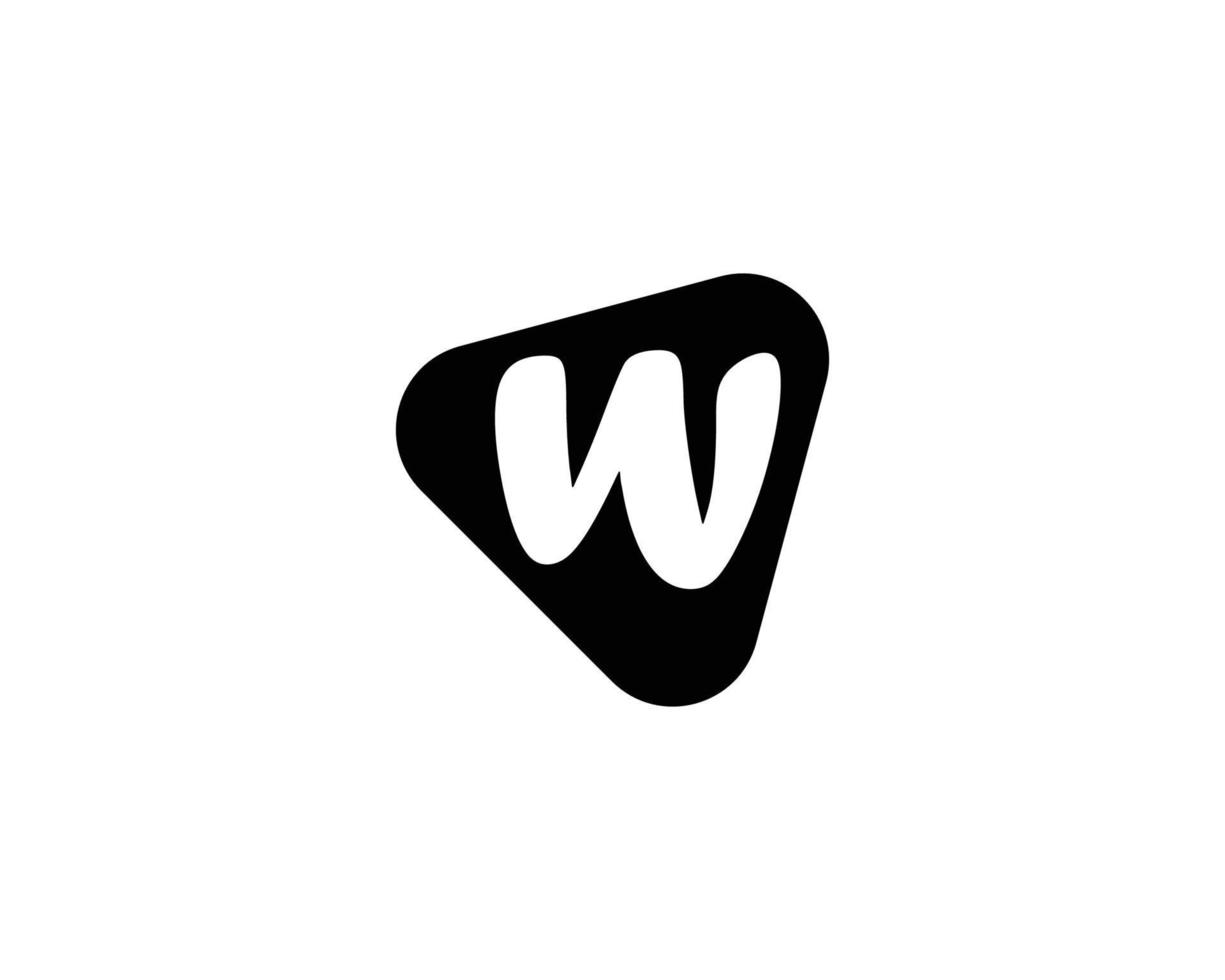 W logo design vector template