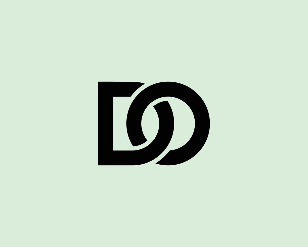 DO OD Logo design vector template