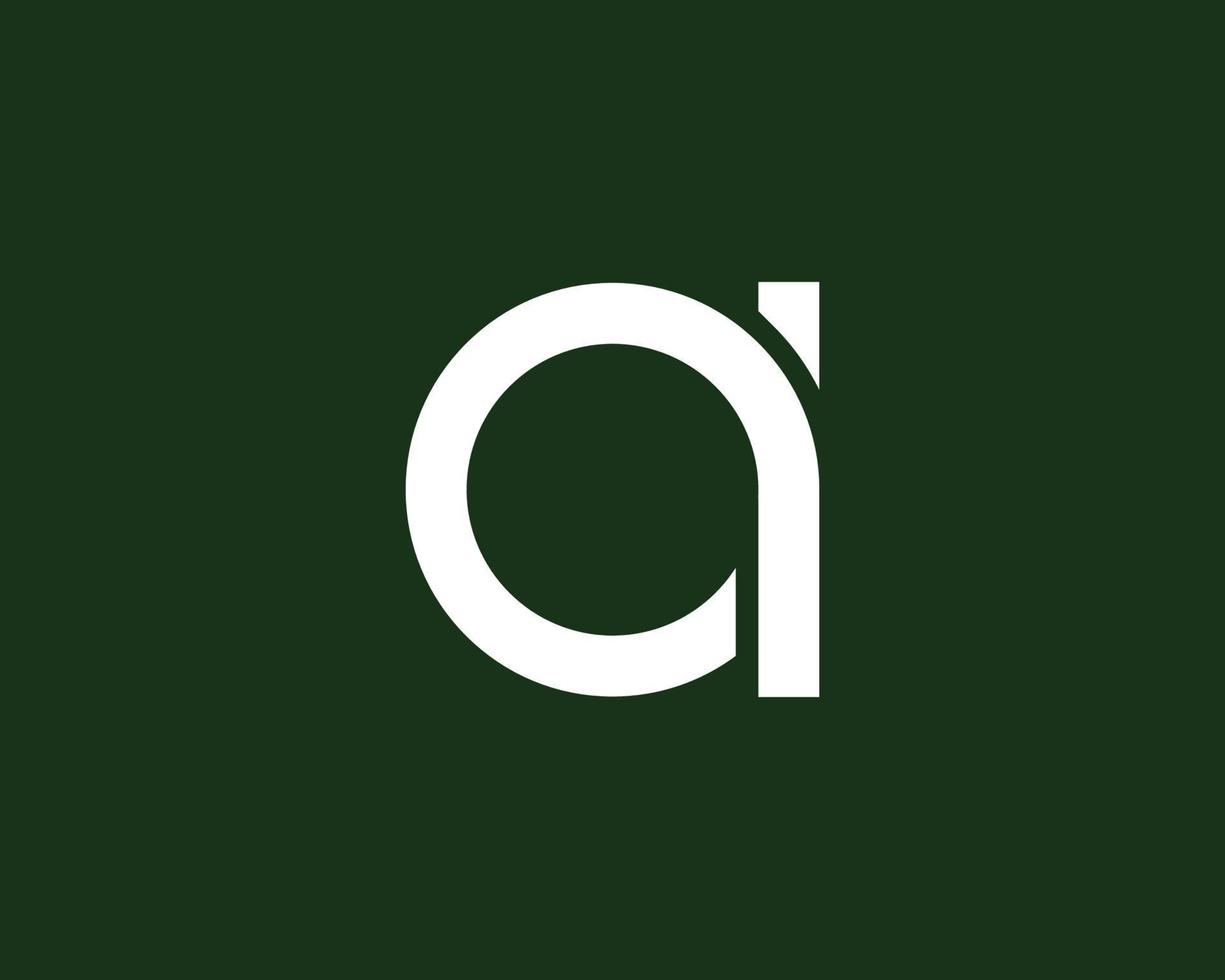 AI IA Logo design vector template