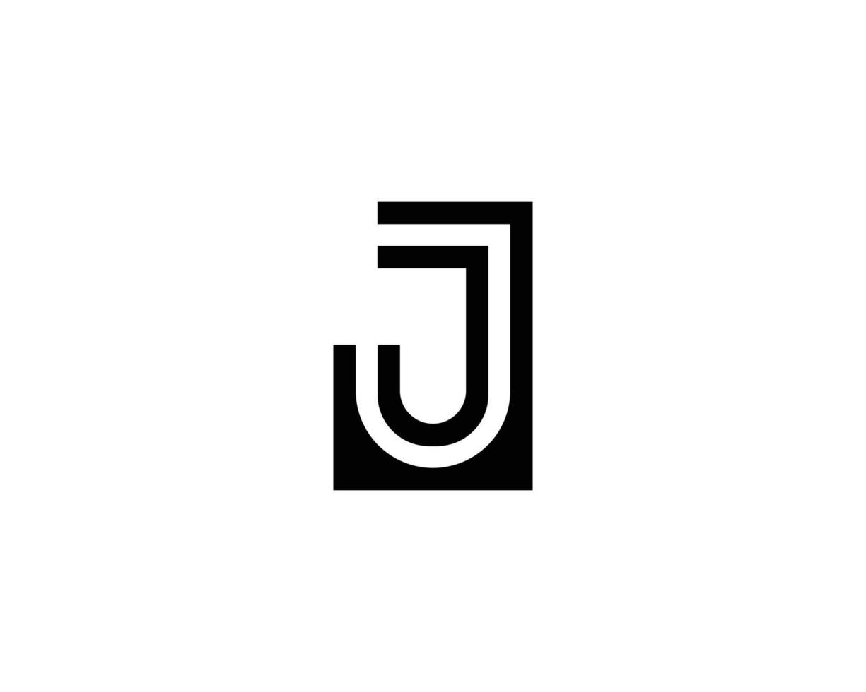 J logo design vector template