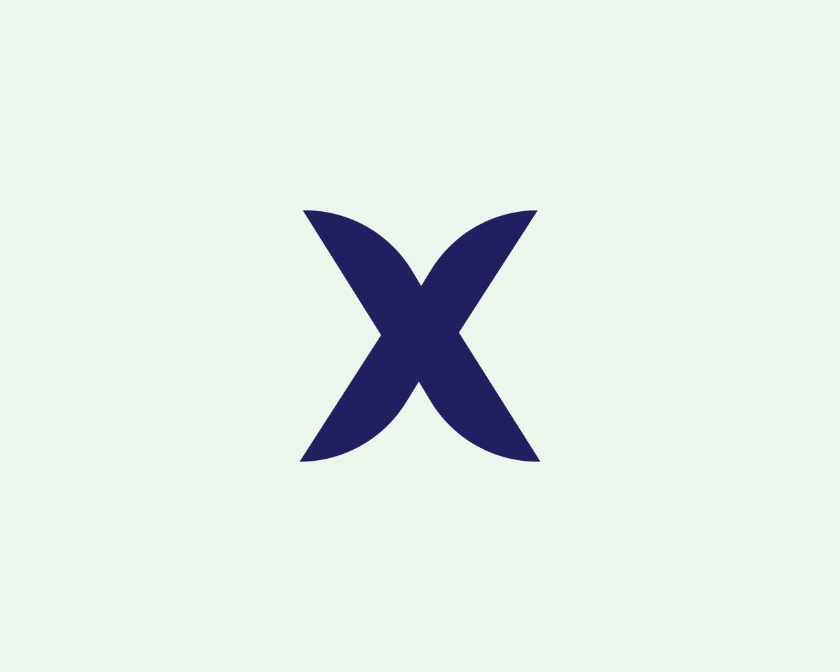plantilla de vector de diseño de logotipo x