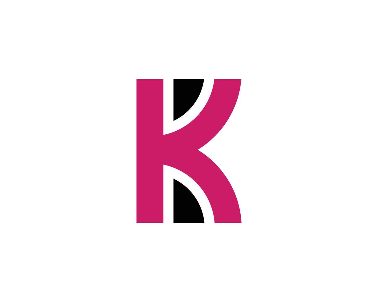 plantilla de vector de diseño de logotipo k