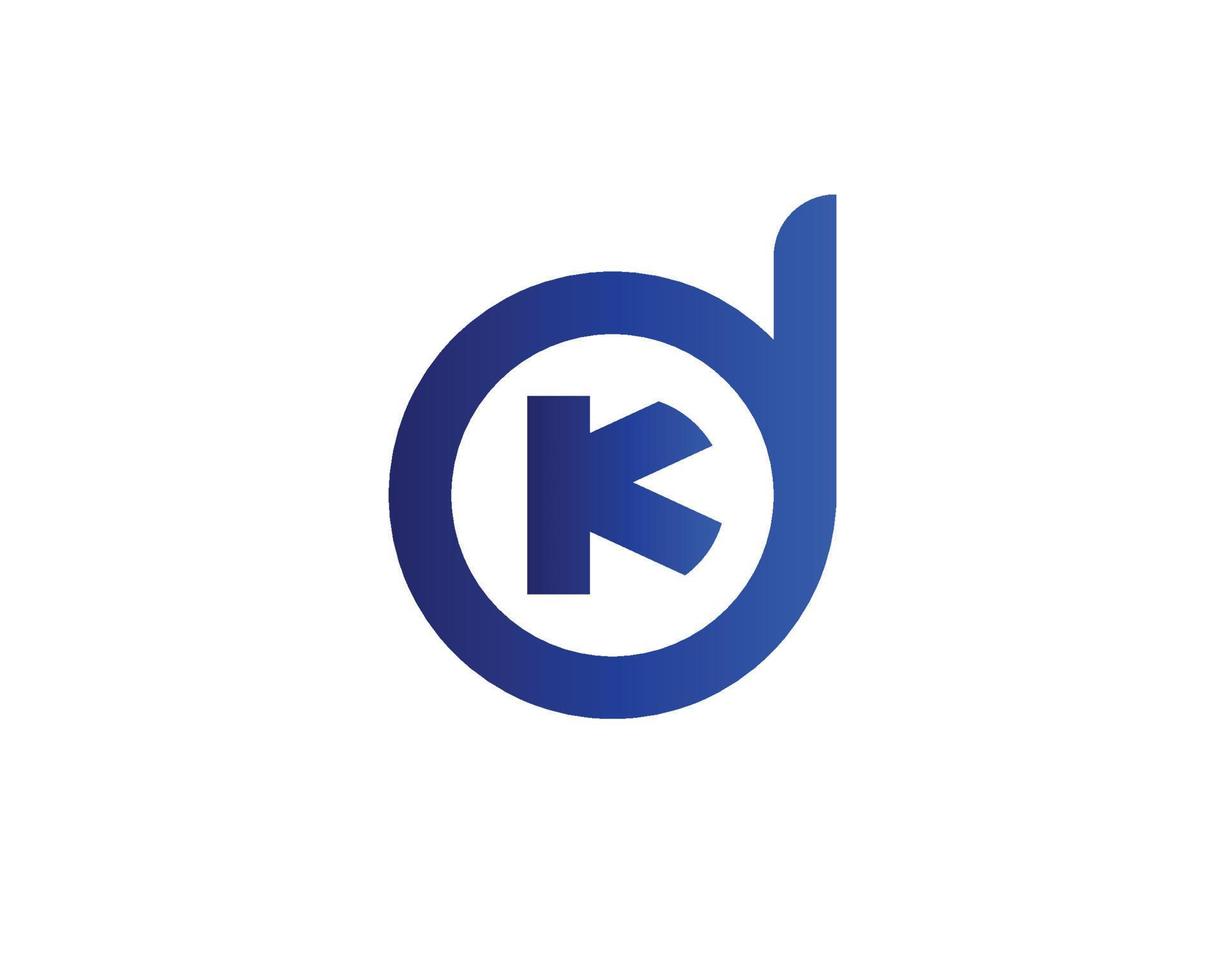 DK KD Logo design vector template