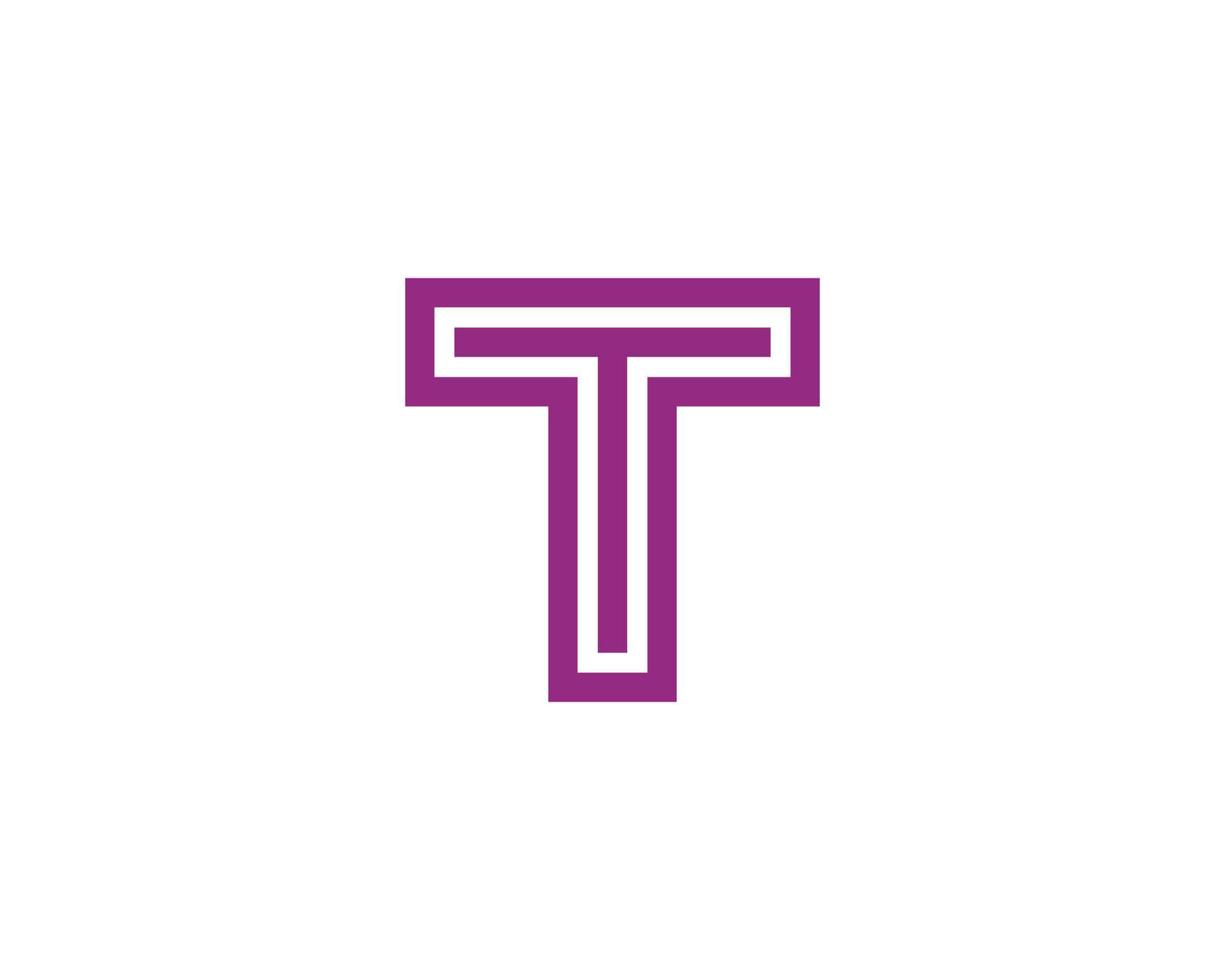 T logo design vector template