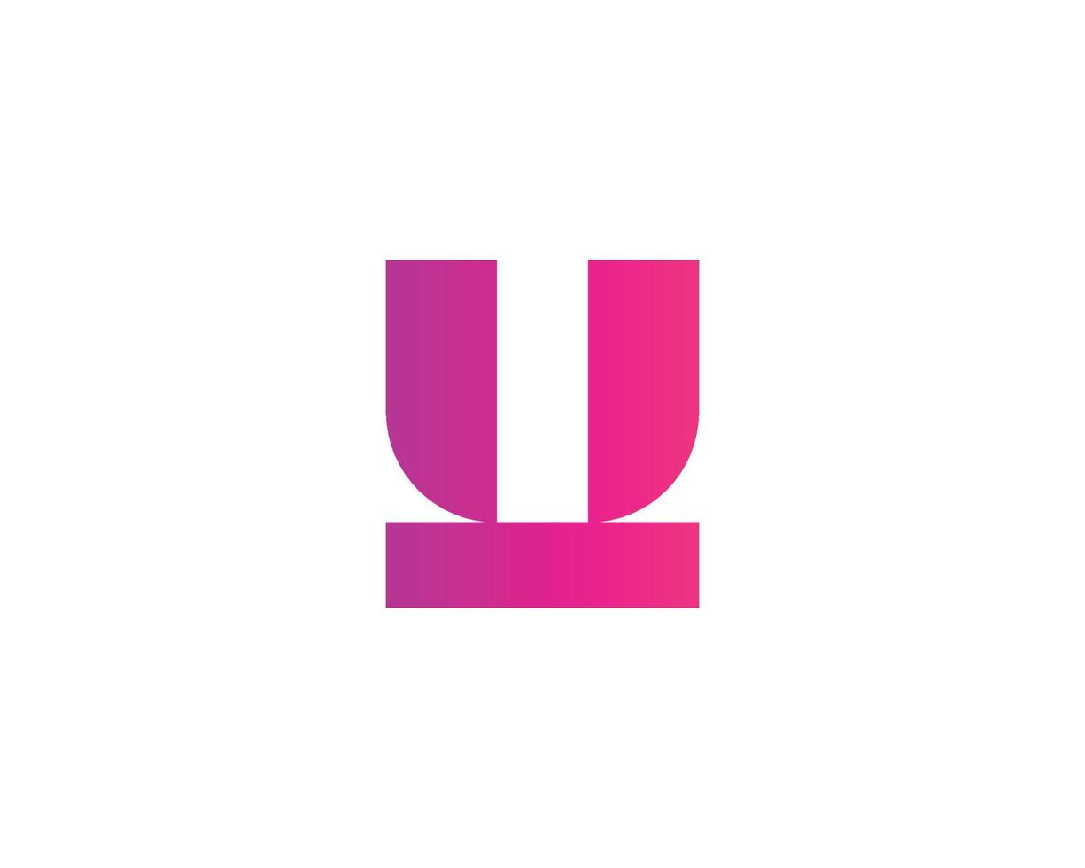 U logo design vector template