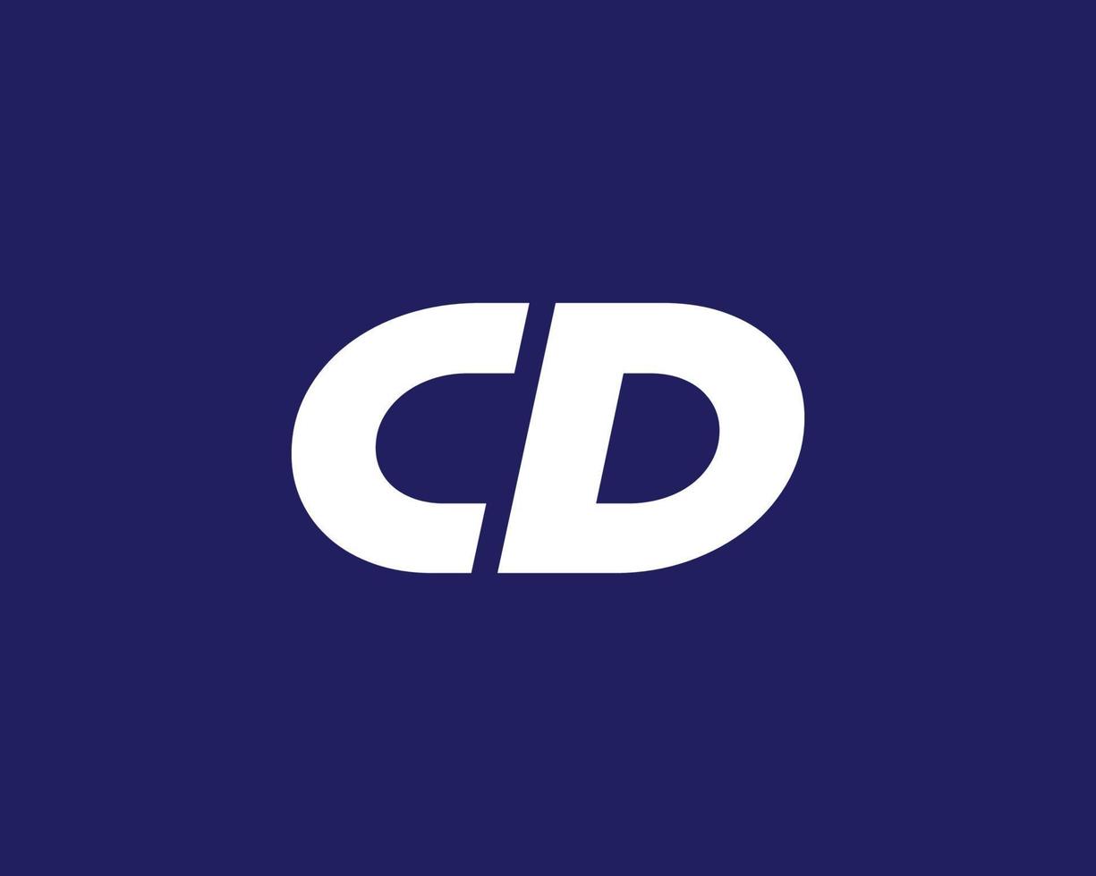 CD DC logo design vector template