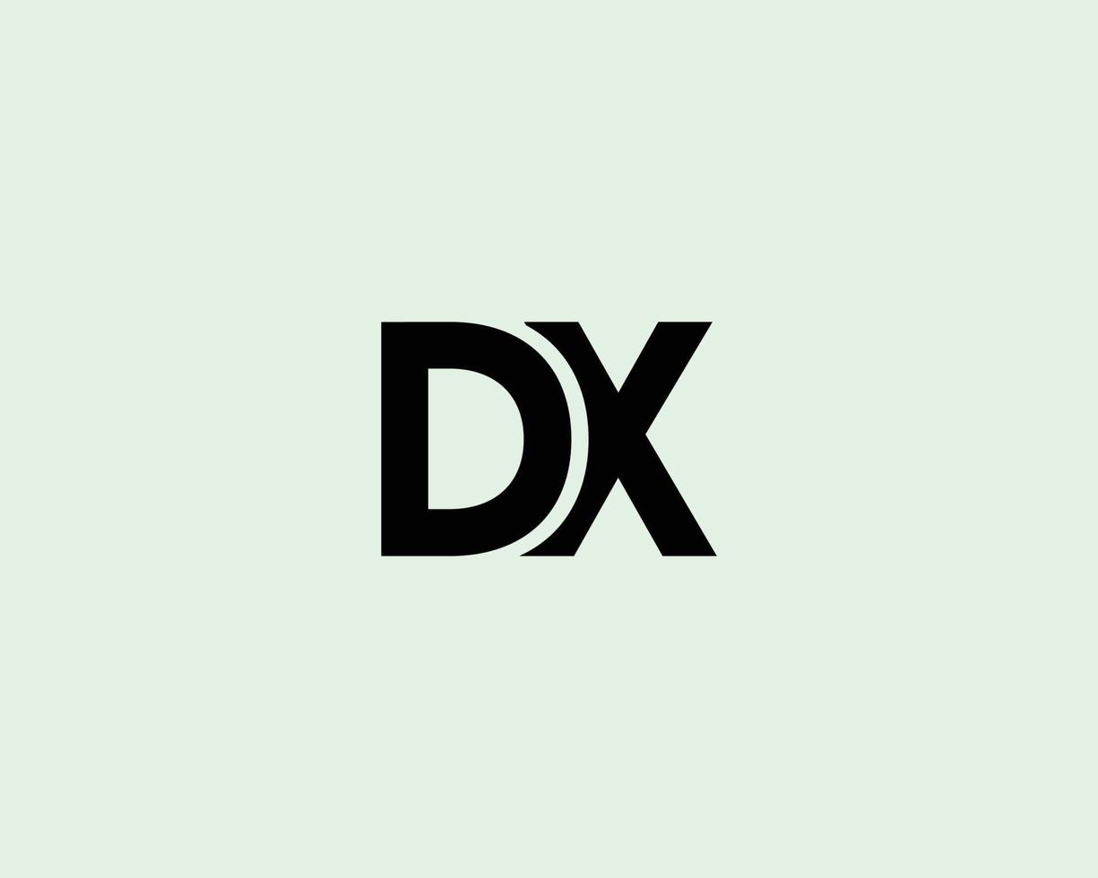 DX XD logo design vector template