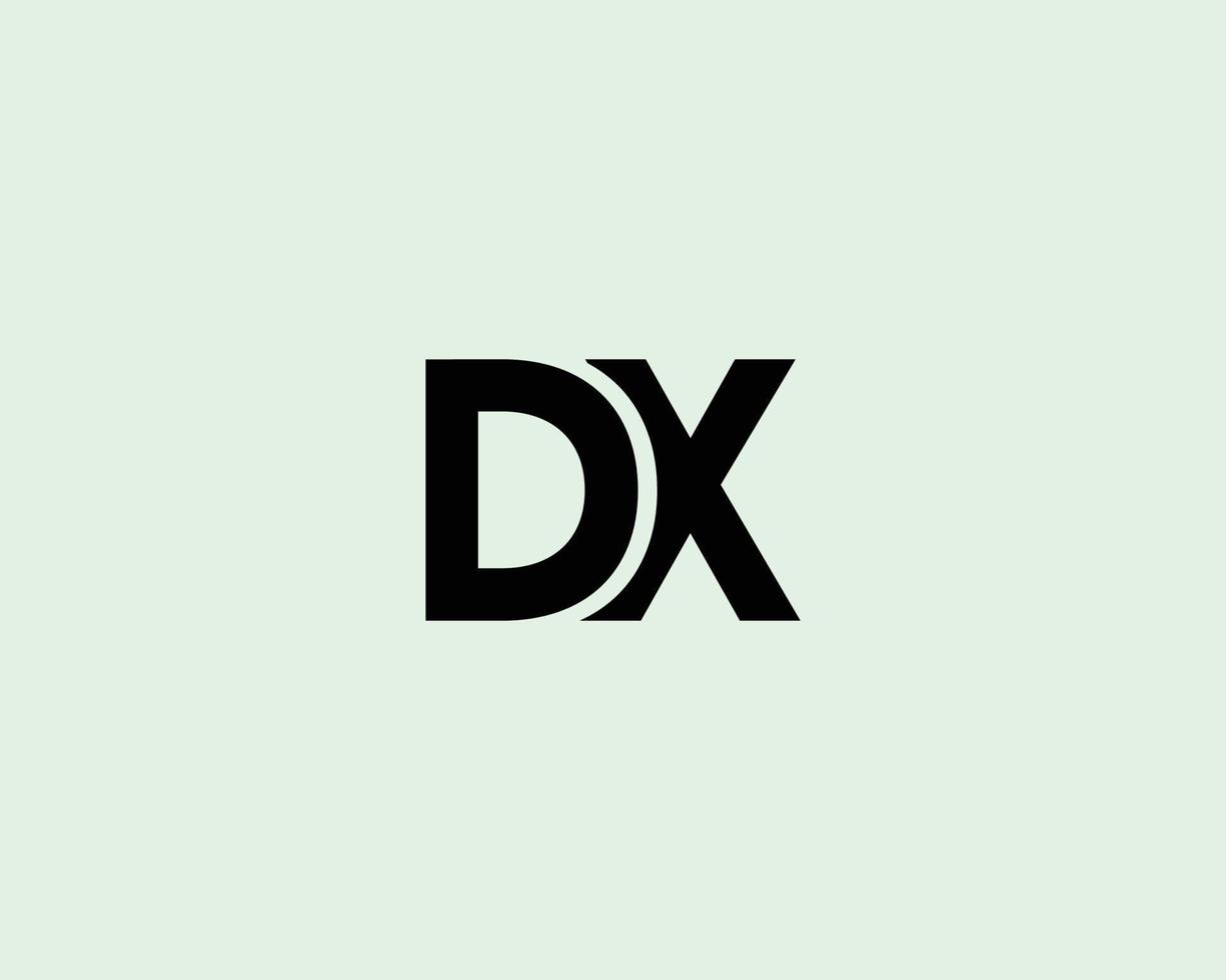 plantilla de vector de diseño de logotipo dx xd