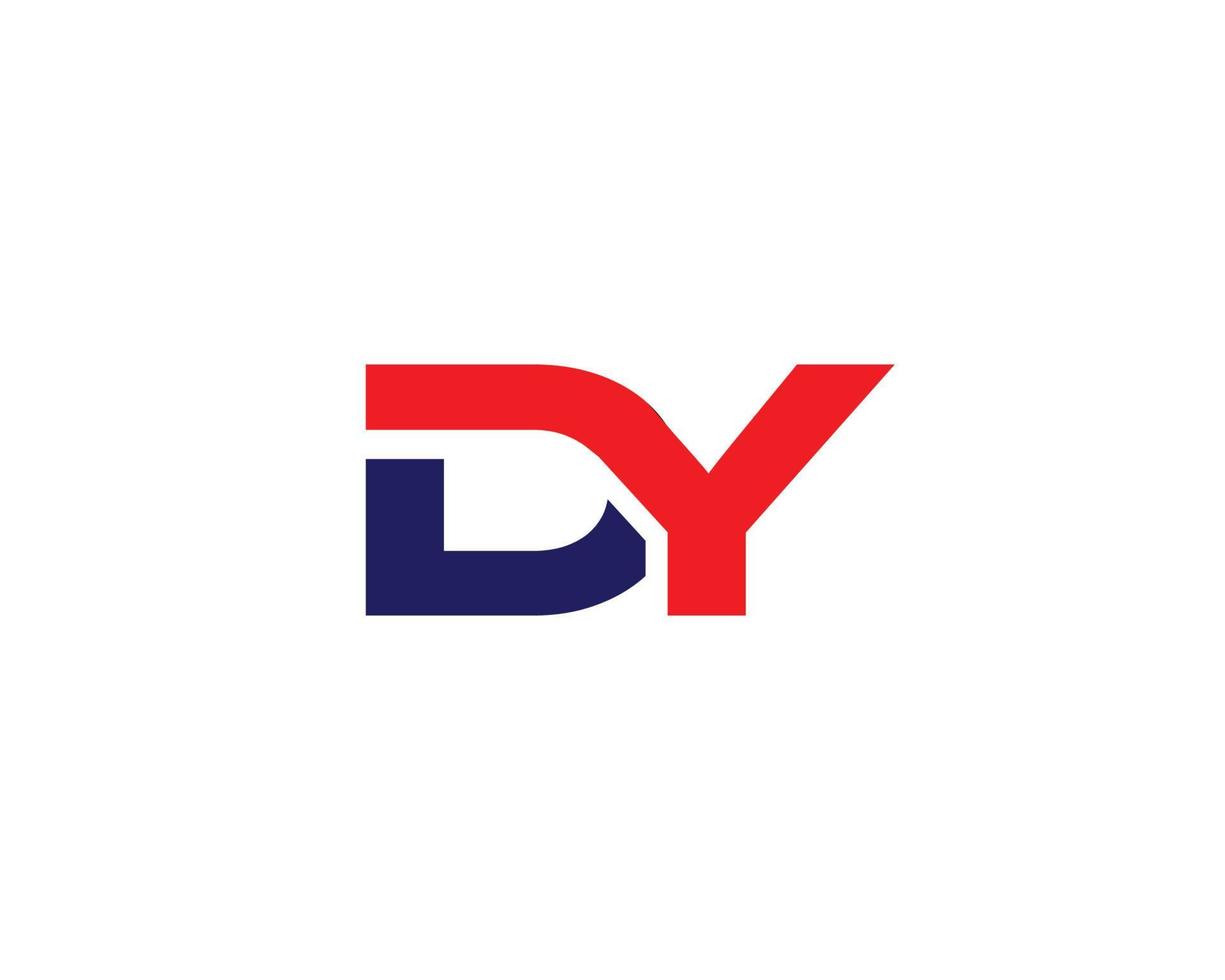 plantilla de vector de diseño de logotipo dy yd